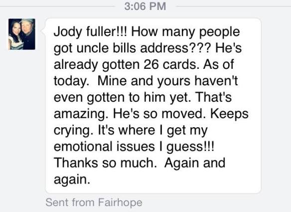 Uncle Bill message